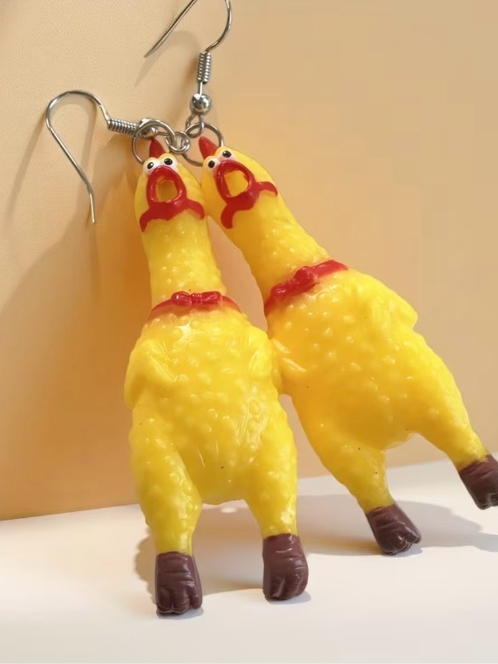 Yellow Chicken earrings